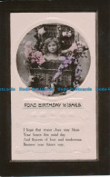 R112520 Fond Birthday Wishes. Girl. Davidson Bros. 1909 - Mundo