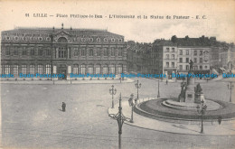 R110877 Lille. Place Philippe Le Bon. L Universite Et La Statue De Pasteur. E. C - Monde