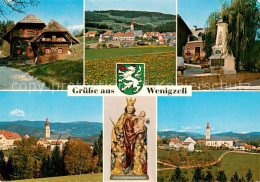 73759684 Wenigzell Heimathaus Ortsblick Kriegerdenkmal Hochwechsel Schutzmantelm - Otros & Sin Clasificación