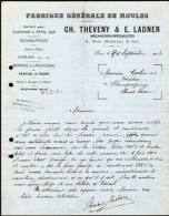 Facture Ch Théveny E Ladner Fabrique Générale De Moules à Paris - Unclassified