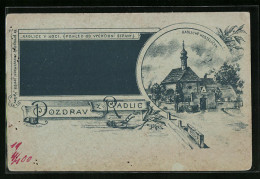 Lithographie Prag / Praha-Radlice, Radlicky Kostelicek, Radlice V Noci  - Tchéquie