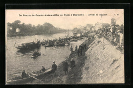 AK Deauville, La Course De Canots-Automobiles De Paris, Avant Le Départ, Wassersport  - Other & Unclassified