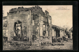 CPA Sennheim I. R., Zerschossenes Haus 1914  - Sonstige & Ohne Zuordnung