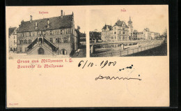 CPA Mülhausen, Hôtel De Ville Et Post  - Sonstige & Ohne Zuordnung