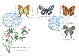 Angola – 1982 Butterflies FDCs - Angola