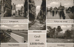 72197787 Leer Ostfriesland Rathausstr Rathaus Waage Neue Emsbruecke Julianenpark - Leer