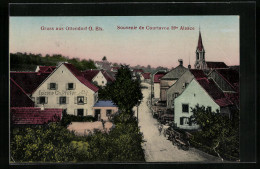 CPA Ottendorf, Vue De La Rue Avec Epicerie Ch. Pfiffer  - Sonstige & Ohne Zuordnung