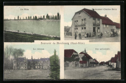 CPA Hombourg, Restaurant Charles Heitz, Rue Principale  - Sonstige & Ohne Zuordnung