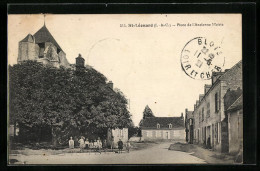 CPA St-Léonard, Place De L`Ancienne Mairie  - Andere & Zonder Classificatie