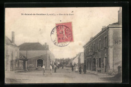 CPA Saint-Amand-De-Vendome, Rue De La Gare  - Vendome