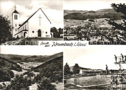 72196189 Krumbach Odenwald Kirche Panorama Schwimmbad Fuerth - Otros & Sin Clasificación