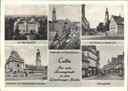 72196144 Celle Niedersachsen Herzogschloss Poststr Giebelhaeuser Stadtkirche Ste - Celle