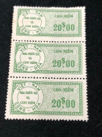 Vietnam South Wedge Before 1975( 20 $ The Wedge Has Not Been Used Yet) 1 Pcs 3 Stamps Quality Good - Colecciones
