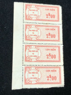 Vietnam South Wedge Before 1975( 2 $ The Wedge Has Not Been Used Yet) 1 Pcs 4 Stamps Quality Good - Colecciones