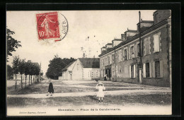 CPA Mennetou, Place De La Gendarmerie  - Sonstige & Ohne Zuordnung