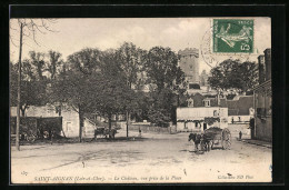 CPA Saint-Aignan, Le Chateau, Vue Prise De La Place  - Saint Aignan