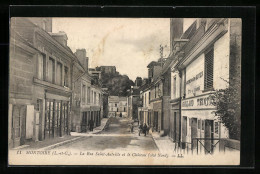 CPA Montoire, La Rue Saint-Autrille Et La Chateau  - Autres & Non Classés