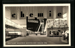 AK Berlin, Deutsche Industrie-Ausstellung 1956, Halle Chemie, Ruhrkohle  - Expositions