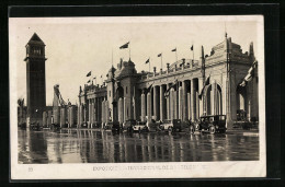 AK Barcelona, Exposicion Internacional 1928, Haupteingang  - Exposiciones