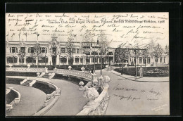AK London, Franco-British Exposition 1908, Garden Club And Royal Pavilion  - Exposiciones
