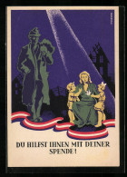 AK Kriegsgefangener Und Familie In Österreich  - Weltkrieg 1914-18