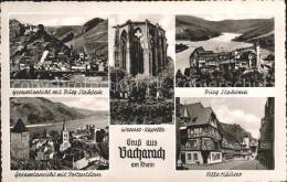 72191837 Bacharach Rhein Total Mit Burg Stahleck Postenturm Alte Haeuser Werner  - Bacharach