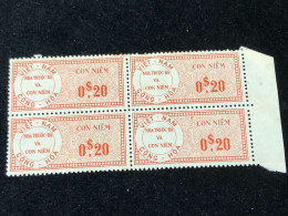 Vietnam South Wedge Before 1975( 0 $ 20The Wedge Has Not Been Used Yet) 1 Pcs 4 Stamps Quality Good - Verzamelingen