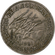 États De L'Afrique Centrale, 50 Francs, 1961, Monnaie De Paris, Cupro-nickel - República Centroafricana