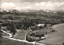 72190472 Scheidegg Allgaeu Am Blasenberg Mit Blick In Bregenzer Wald Alpenpanora - Autres & Non Classés