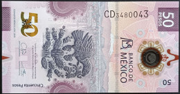 MEXICO $50 ! SERIES CD 6-DEC-2023 ! Galia Bor. Sign. AXOLOTL POLYMER NOTE Mint BU Crisp Read Descr. For Notes - Mexico