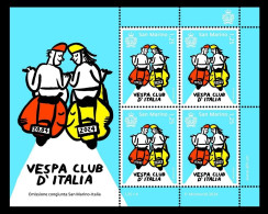 San Marino 2024 Mih. 2954 Vespa Club. Vespa Scooters (M/S) (joint Issue San Marino-Italy) MNH ** - Ungebraucht