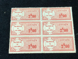 Vietnam South Wedge Before 1975( 2 $ The Wedge Has Not Been Used Yet) 1 Pcs 6 Stamps Quality Good - Colecciones