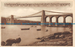 R111543 Menai Suspension Bridge. Frith. 1953. B. Hopkins - Welt