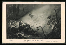 AK Jesus An Der Seite Eines Gefallenen Soldaten, Propaganda  - Weltkrieg 1914-18