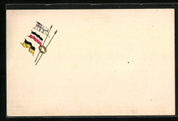 AK Zweibund, Flagge Deutsches Reich Und Österreich-Ungarn  - Weltkrieg 1914-18