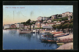 AK Lugano, Ruderboote Im Hafen  - Lugano