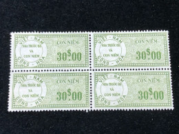 Vietnam South Wedge Before 1975( 30 $ The Wedge Has Not Been Used Yet) 1 Pcs 4 Stamps Quality Good - Collections