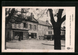 CPA Vic-sur-Aisne, La Place Des Tilleuls  - Vic Sur Aisne