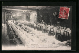 CPA Soissons, Manoeuvres De 1906, L`Hotel Du Lion Rouge, La Salle Du Banquet  - Soissons