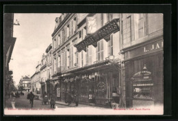 CPA Soissons, Rue Saint-Martin, Grand Bazar Du Progrès  - Soissons