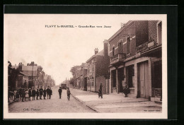 CPA Flavy-le-Martel, Grande-Rue Vers Jussy  - Other & Unclassified
