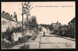CPA Oulchy-le-Chateau, Avenue De La Gare  - Other & Unclassified