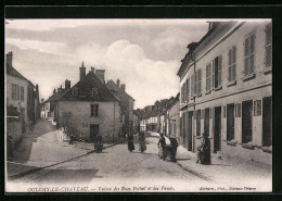 CPA Oulchy-le-Chateau, Entrée Des Rues Pothel Et Des Fossés  - Other & Unclassified