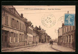 CPA Crécy-sur-Serre, Rue Des Telliers  - Other & Unclassified