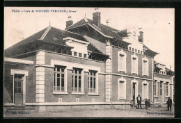 CPA Moussy-Verneuil, La Mairie, L`Ecole  - Other & Unclassified