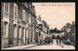 CPA Hirson, Rue Alexandre-Dumas Et Gendarmerie  - Hirson
