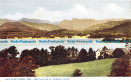 R112624 Lake Windermere And Langdale Pikes. English Lakes. Photochrom - Mundo