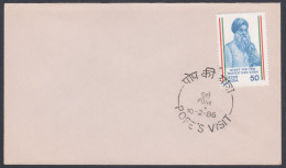 Inde India 1986 Special Cover Pope's Visit, Pope John Paul II, Christianity, Christian, Religion - Lettres & Documents