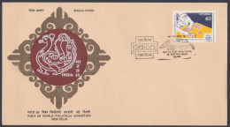 Inde India 1989 Special Cover World Philatelic Exhibition, Peacock, Bird, Birds, Youth Day, Pictorial Postmark - Storia Postale