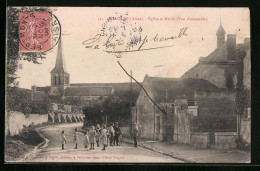 CPA Chacrise, Eglise Et Mairie  - Other & Unclassified